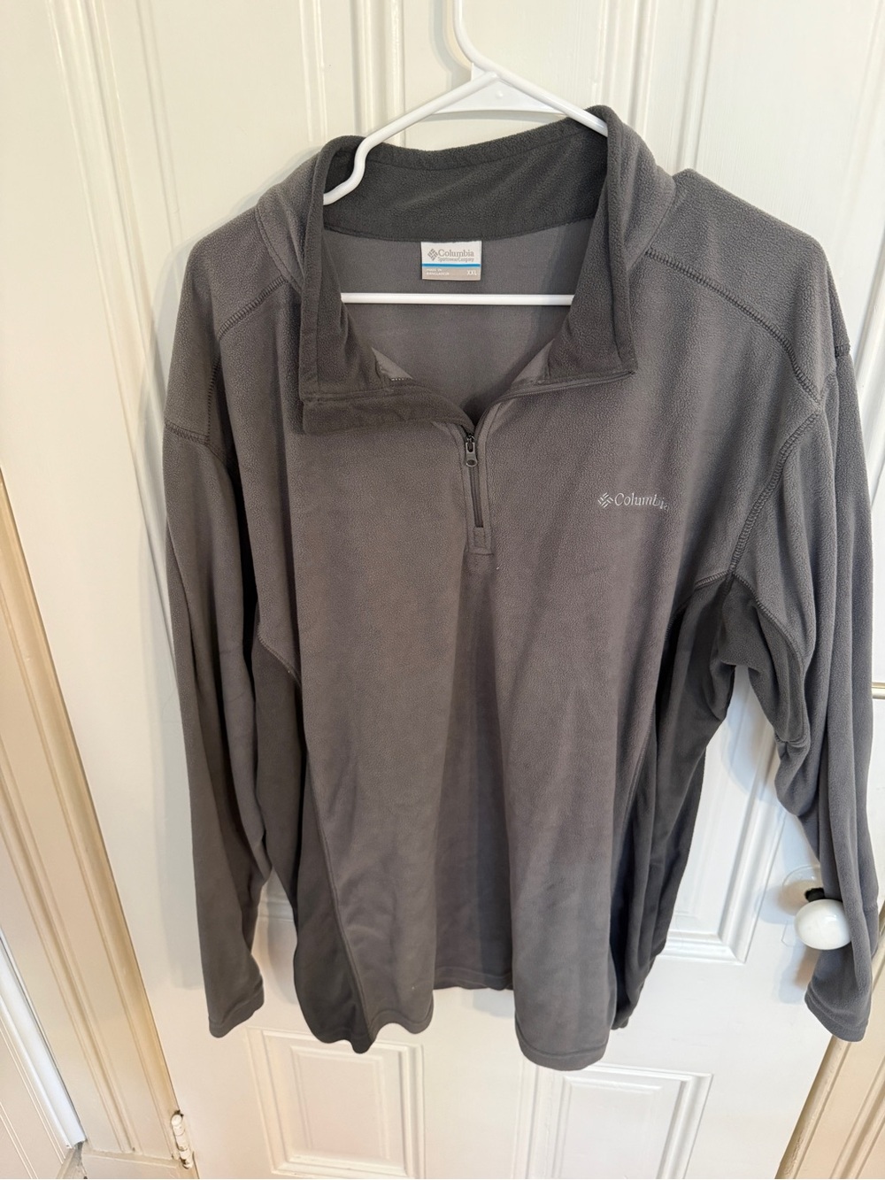 Columbia Men’s Gray Quarter-Zip Fleece Pullover
